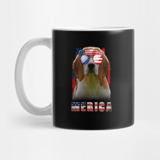 Beagle 4th of Julys Merica Sunglasses Mug